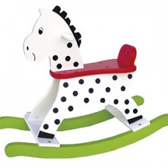 cavallo a dondolo in legno jabadabado 2