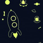 decorazione cameretta con adesivi fosforescenti fluorescenti illuminano di notte