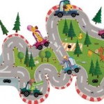 pista gioco adesivi cameretta bambini