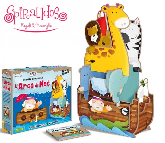 L’ARCA DI NOE' Puzzle gigante 3D con libretto Assembla i pezzi dell’arca e costruisci il tuo modellino 3D