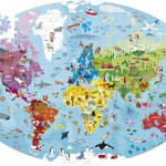 gioco educativo VIAGGIA, CONOSCI, ESPLORA. LA TERRA PUZZLE + LIBRO per bambini