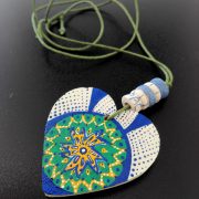 ciondolo chakra artigianale dipinto a mano (17)